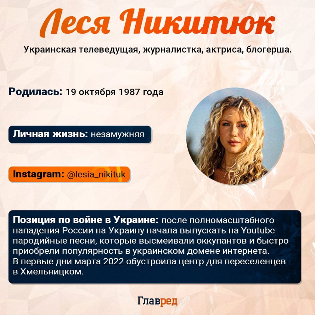 Леся Никитюк Муж: подробности личной жизни и биографии